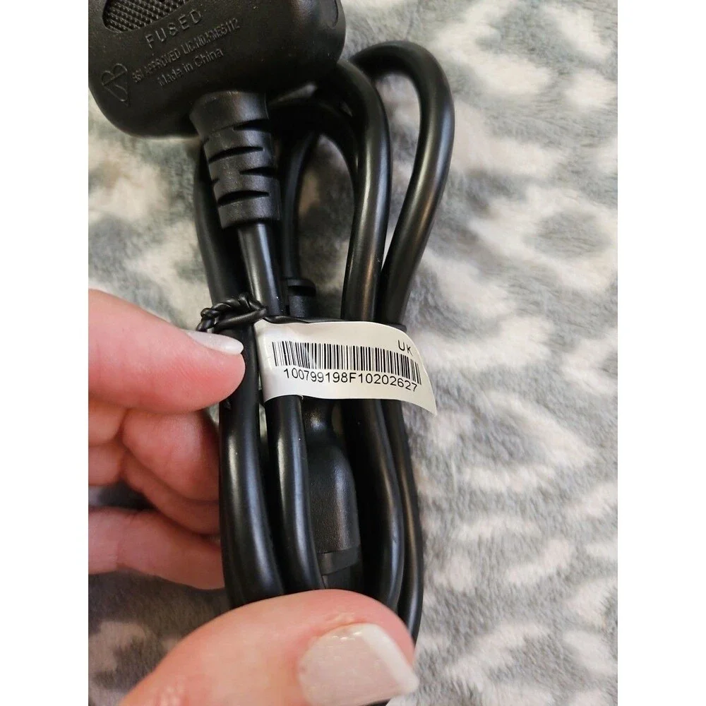 Linetek Kettle Lead Power Cable 3 Pin UK Plug For PC Monitor TV 3 Ft Cord